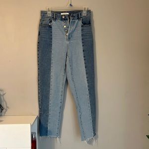 PacSun two toned boyfriend style jeans.